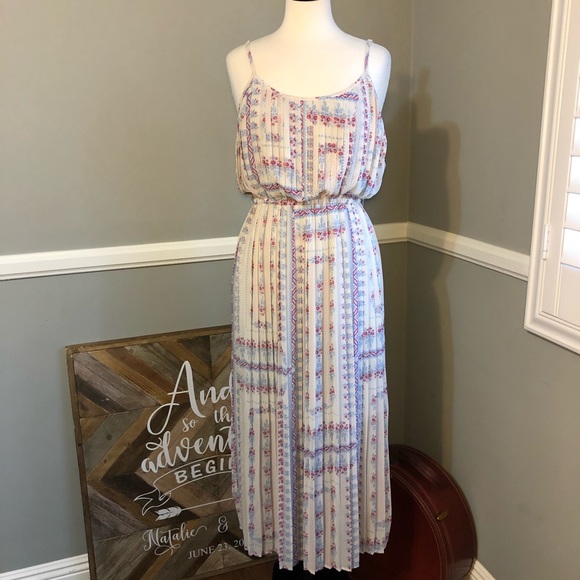 American Rag Pleated Long Floral Dress - Picture 4 of 7